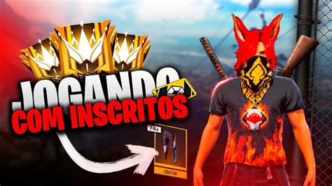 🔥 Free Fire Ao Vivo 🔥 Jogando Com Inscritos 🔥 Rumo Ao Desafiante 🔥