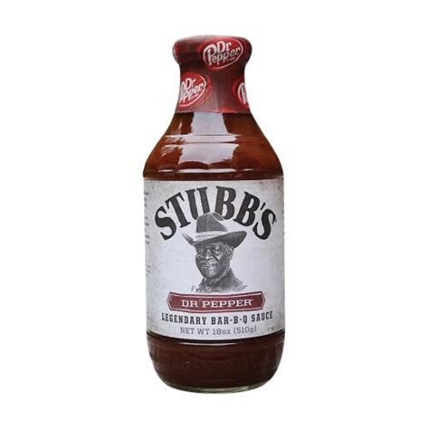 Stubb S Dr Pepper Legendary Bar B Q Sauce Ct Fl Oz Kroger