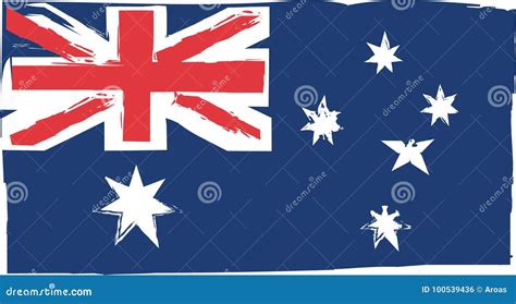 Abstract AUSTRALIAN Flag or Banner Stock Vector - Illustration of australia, official: 100539436