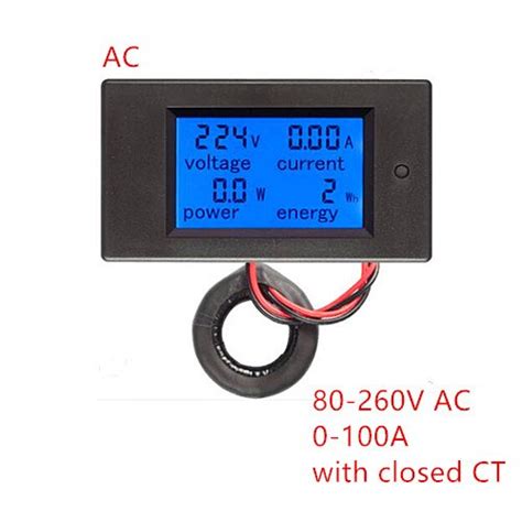 A Ac Dc Digitale Voltmeter Amperemeter Wattme Grandado