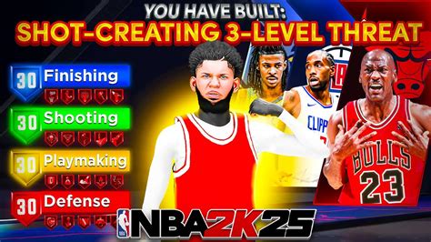 NEW SHOT CREATING 3 LEVEL THREAT BUILD Is The BEST BUILD In NBA 2K25