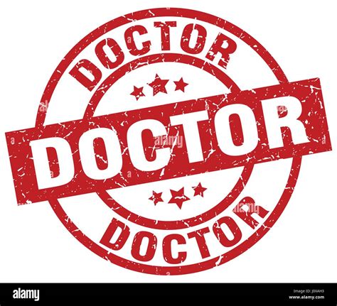 Doctor Round Red Grunge Stamp Stock Vector Image And Art Alamy