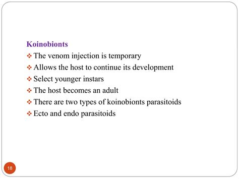 Types Of Parasitoids And Parasitism Ppt Ppt