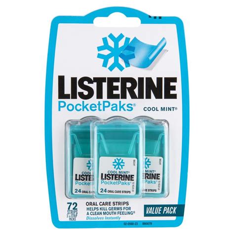 Buy Listerine Pocketpaks Cool Mint Strips Online At Chemist Warehouse