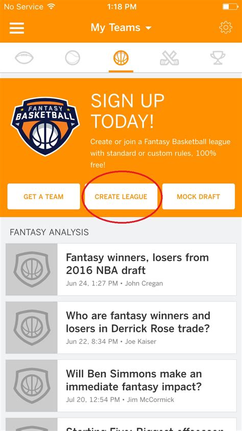 Create a League – ESPN Fan Support