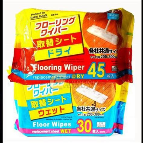 Jual Daiso Flooring Wiper Wet Dry Wipe Floor Pet Toilet Bathroom Wipes