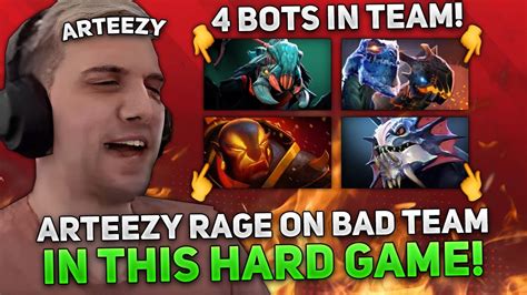 Arteezy Rage On Windranger On Bad Team In This Hard Game Youtube