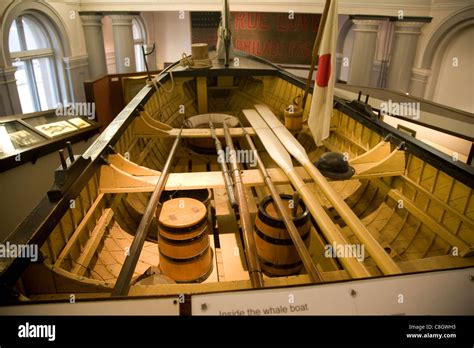 Whaling Boat Inside The Maritime Museum Hull Yorkshire England Stock