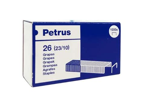 Grapas Petrus 23 10 nº 26 cobreadas Caja de 1000 uds