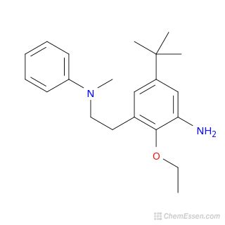 5 Tert Butyl 2 Ethoxy 3 2 Methyl Phenyl Amino Ethyl Aniline Structure