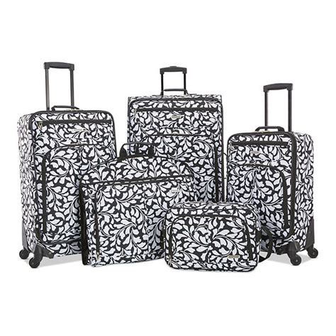 American Tourister Arrival 5-Piece Softside Spinner Luggage Set - Black ...