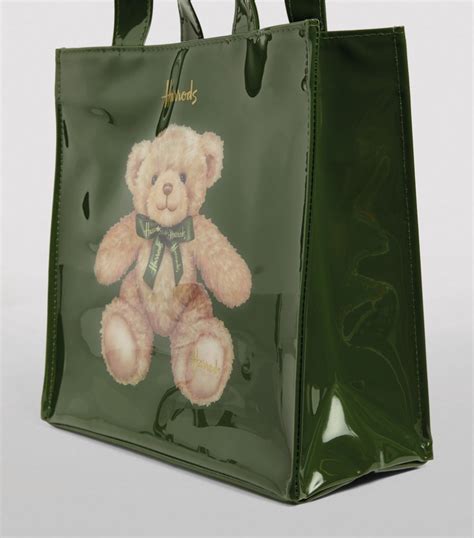 Womens Harrods Green Small Jacob Bear Shopper Bag Harrods Uk