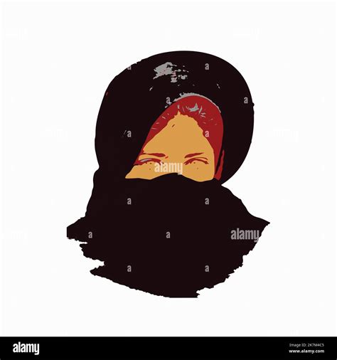 Muslim Girl Wearing Hijab Islamic Banque Dimages Vectorielles Alamy