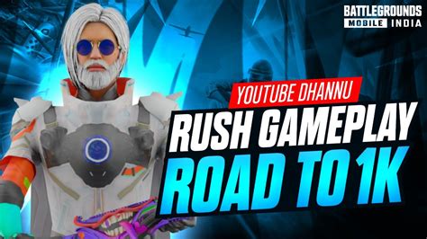 Rush Game Play Road To K Youtubedhannu Bgmi Marathistreamer