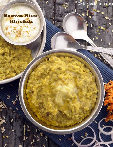 Brown Rice Khichdi Recipe Healthy Brown Rice And Moong Dal Khichadi