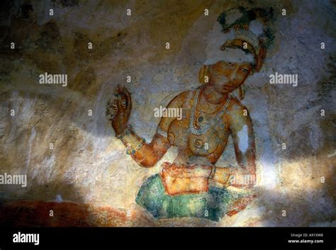 SRI LANKA. Sigiriya Cave paintings Stock Photo - Alamy