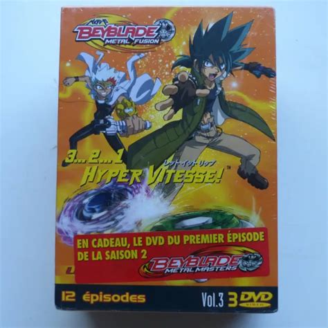 Coffret X Dvd Beyblade Metal Fusion Hyper Vitesse Vol Manga Eur