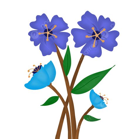 Beautiful Flowers Clipart Transparent Background Beautiful Blue Flower