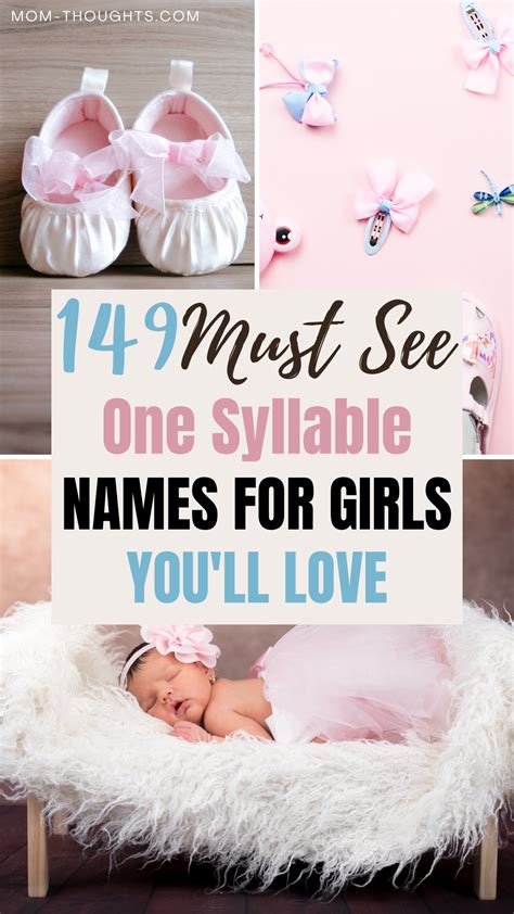 Unique One Syllable Girl Names You Need To See Artofit