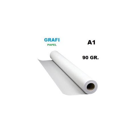 PAPEL PLOTTER BOND 90GR 61CM X 40 MTS A1 ROLLO 24 GRAFI