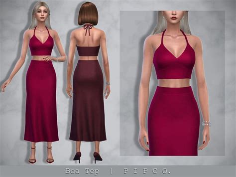 Pipco S Bea Top In 2024 Hot Weather Outfits Lulu Dresses Sims Hair