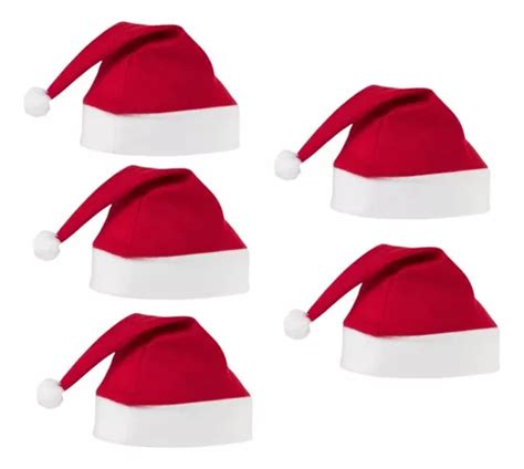 Kit Gorros Toucas Chapeu Papai Noel Natal Enfeite Adere O Mercadolivre