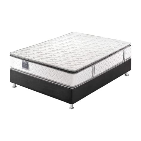 Colch N Pillow Plus Base Cama Cuero Piel Lencer A Zabra Colchones