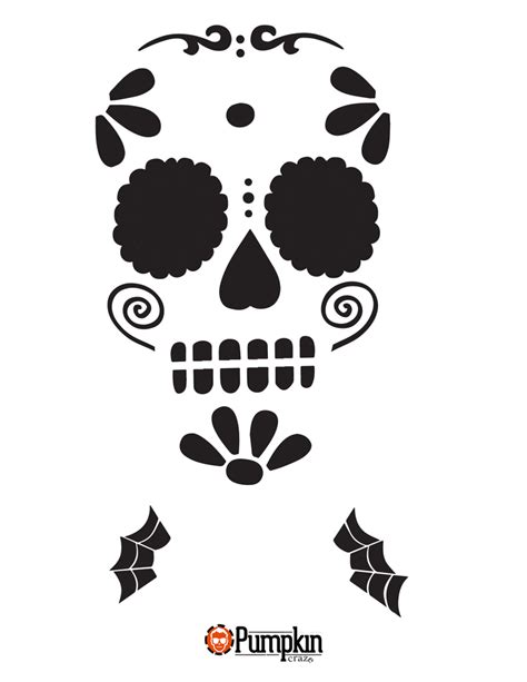 Skull Template For Pumpkin