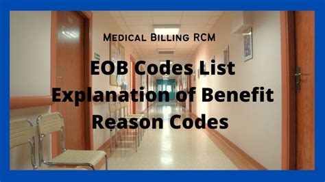 EOB Codes List Explanation Of Benefit Reason Codes 2023 Coding