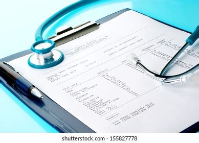 Blood Test Results Clipboard Stock Photo 155827778 Shutterstock