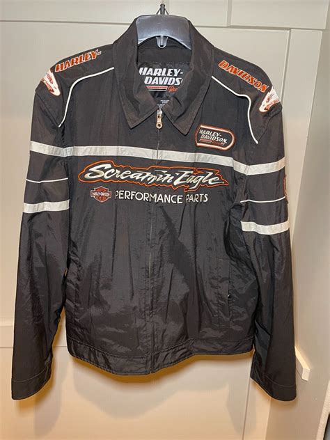 Harley Davidson Mens Jacket Large Screaming Eagle Per Gem