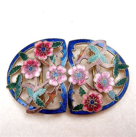 Art Nouveau Belt Buckle Multi Coloured By Elrondsemporium On Etsy