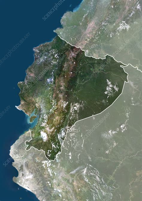 Ecuador Satellite Image Stock Image C059 1146 Science Photo Library