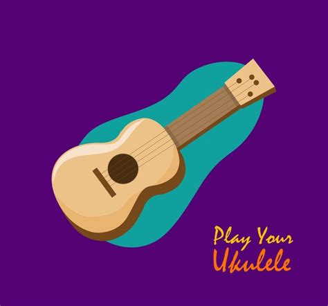 Premium Vector Play Your Ukulele Banner Template