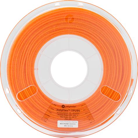 Polymaker Polyflex Tpu 95a 285mm Orange Filament 750gms 3d Filaprint