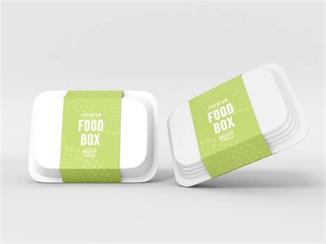 Premium Psd Take Away Food Box Packaging Mockup