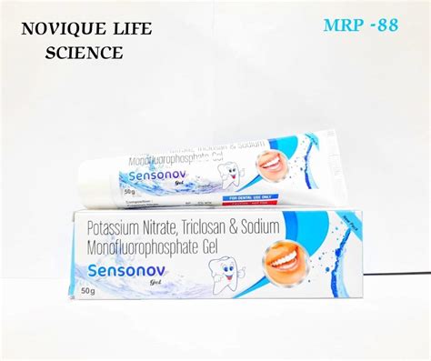 Potassium Nitrate 5 W W Sodium Monofluorophosphate 0 7 W W And Triclosan 0 3 W W Tooth Gel At