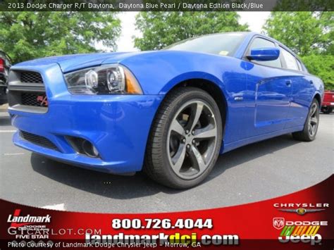 Daytona Blue Pearl 2013 Dodge Charger R T Daytona Daytona Edition Black Blue Interior