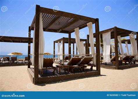 Beach Cabana stock photo. Image of ocean, water, sand - 9630582