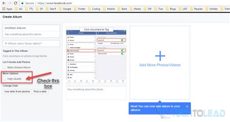 How To Upload Hd Photos And Videos To Facebook From Desktop Android