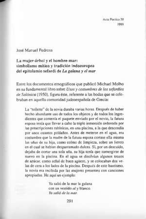 La mujer árbol y el hombre mar simbolismo mítico y tradición