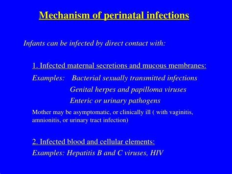 Perinatal Infections