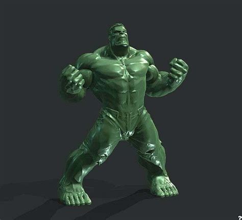 T L Charger Le Fichier Stl Gratuit Figurine Hulk Gratuite Objet