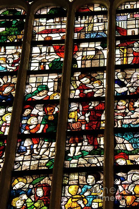 Delft Oude Kerk Stained Glass Windows Two Photograph By Bob Phillips