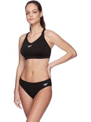 Speedo Cross Trainer Racerback Bikini Top Black