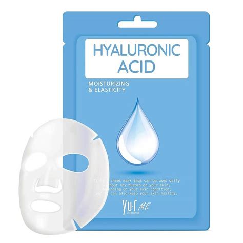 YU.R Тканевая маска для лица с гиалуроновой кислотой ME Hyaluronic Acid ...