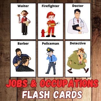 Jobs & occupations Flashcards. by TEACHLINK | TPT