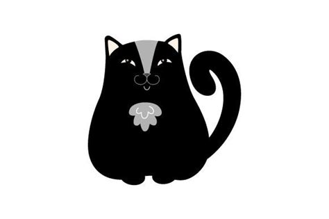 Cat Svg Cat Face Paw Ear And Cat Silhouette Print Svgs Creative Fabrica