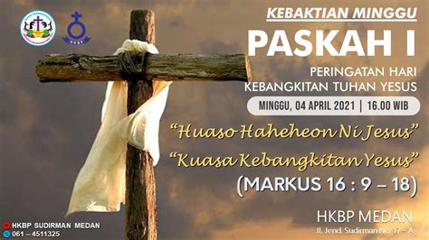 Ibadah Live Streaming Minggu Paskah I HKBP Medan Sudirman Minggu 04