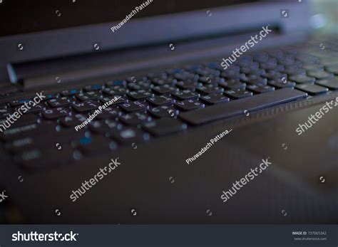 Closeup Laptop Keyboard Keyboard Black Color Stock Photo 737065342 | Shutterstock